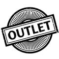 Outlet rubber stamp Royalty Free Stock Photo