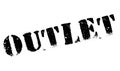 Outlet rubber stamp Royalty Free Stock Photo