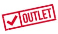 Outlet rubber stamp Royalty Free Stock Photo