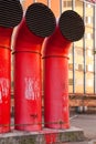 Outlet tubes of air conditioning Royalty Free Stock Photo