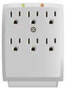 Outlet Wall-Mount Surge Protector Royalty Free Stock Photo