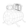 Outline Air compressor Royalty Free Stock Photo