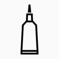 Outline beautiful sealant vector icon