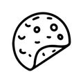 tortilla line vector doodle simple icon design Royalty Free Stock Photo