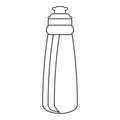 Outline bottle water hydration fitness gym