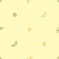 Outline bread rolls background