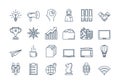 02 Outline BUSINESS icons set