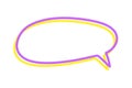 Chat Speech Bubble Message Text Cloud Vector Shape Royalty Free Stock Photo