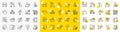 Outline Checkbox, Ice cream and Copyright chat line icons. For web app. Vector