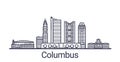 Outline Columbus banner