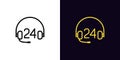 Outline customer support icon, with editable stroke. Customer service 24 hours, call center pictogram. Hotline headphone
