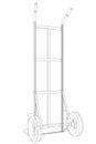 Outline delivery trolley or hand truck