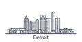 Outline Detroit banner