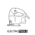 Outline electric jigsaw