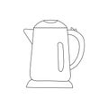 Outline electric kettle, kitchen equipment for water heating