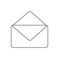 Outline email icon. E-mail symbol simple illustration