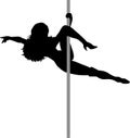 Outline of an exotic Dancer Royalty Free Stock Photo