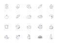 Outline food icons