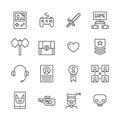 Outline Gamer Icons