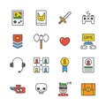 Outline Gamer Icons