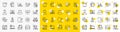 Outline Headshot, Employees wealth and Online statistics line icons. For web app. Vector