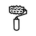 honeycomb roller line vector doodle simple icon Royalty Free Stock Photo
