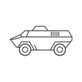 Outline icon - Armored vehicle Royalty Free Stock Photo