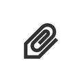 Outline Icon - Attachment file Royalty Free Stock Photo