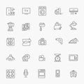 Outline icon collection - household appliances