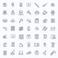 Outline icon collection - household appliances