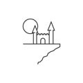 Outline icon - Dark castle