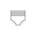 Outline icon - Diaper