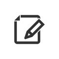 Outline Icon - Document edit Royalty Free Stock Photo
