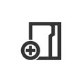Outline Icon - Folder Royalty Free Stock Photo
