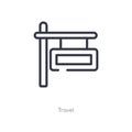 Outline icon. isolated line vector illustration from travel collection. editable thin stroke  icon on white Royalty Free Stock Photo