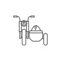 Outline icon - Military Motorcycle