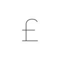 Outline icon - Poundsterling symbol