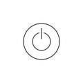 Outline icon - Power button