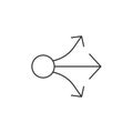 Outline icon - Propagate arrows