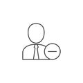 Outline icon - Remove team member