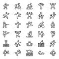 Outline icons for pictograms.