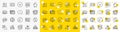 Outline Idea, Consumption growth and Boxes pallet line icons. For web app. Vector