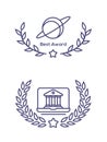 Outline image of awards badges