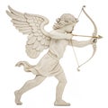 Outline image of Cupid or the God of Love on transparent background Royalty Free Stock Photo
