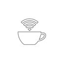 Outline Internet cafe icon