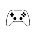 Outline Joystick Game pad Controller Vector for Gameplay Royalty Free Stock Photo