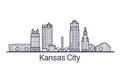 Outline Kansas City banner