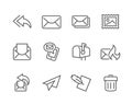 Outline Mail Icons