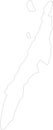 Cebu Philippines outline map Royalty Free Stock Photo