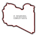 Outline Map of Libya
